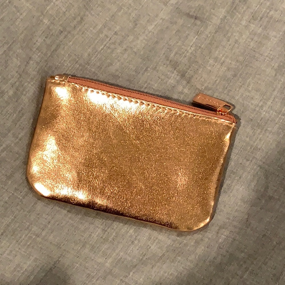 Morphe Metallic Rose Gold Mini Pouch